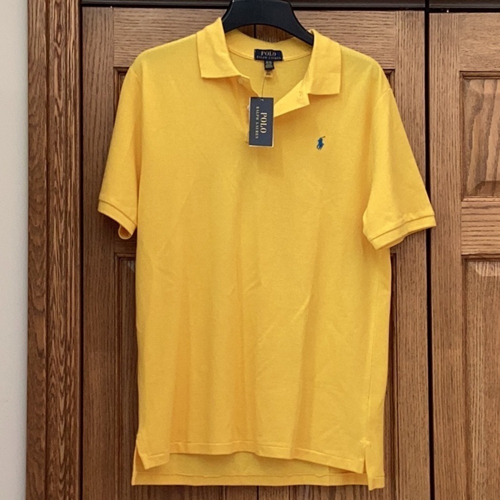 Polo Ralph Lauren bright yellow short sleeve polo shirt. Boys size extra large - Picture 3 of 9